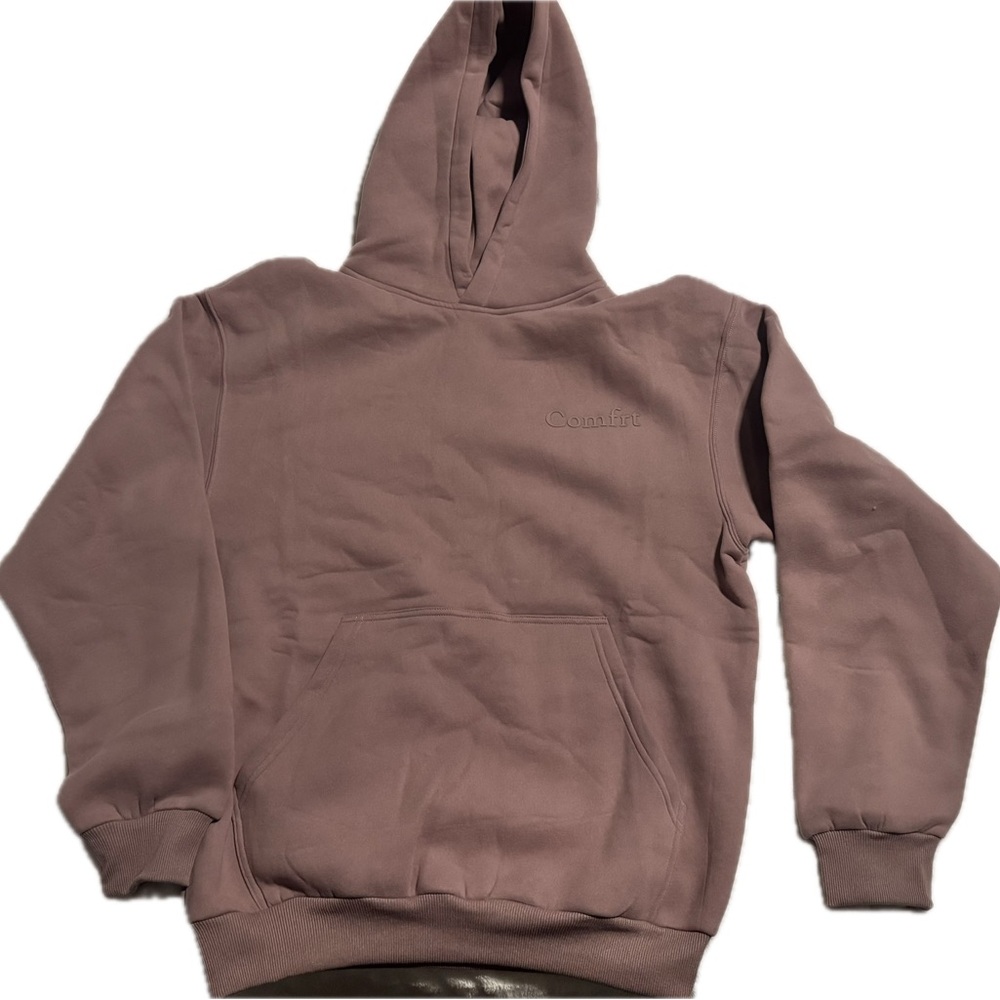 Comfrt Minimalist Hoodie Orchid XS Unisex Oversized Travel Comfort Trending - Picture 5 of 8
